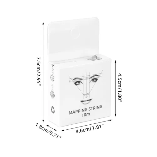 Miniatura 7 de Kit de cuerda de mapeo de cejas de alta calidad para microblading, 49.2 ft por caja aplicable para todos los diseñadores, logra cejas simétricas 3D