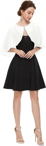 Miniatura 5 de Chales de gasa suave para cubrir la capa de vestido de noche de boda, para mujer