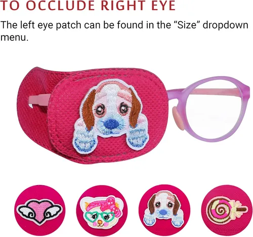 Miniatura 5 de Astropic 4 parches para ojos para niños Parche de ojos para niñas para gafas Parche médico para niños con ojo perezoso