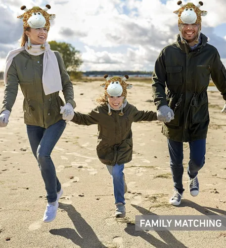 Miniatura 5 de Puzzled - Sombrero de mapache marrón de peluche - Sombrero súper suave y cálido con orejeras, gorro de invierno acogedor de forro polar para niños