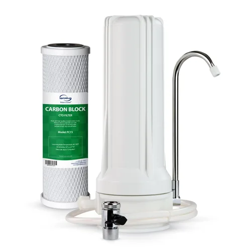 Miniatura 16 de iSpring FC15 Cartucho de filtro de agua de bloque de carbono CTO de repuesto de 5 micrones y 10 pulgadas para sistema de filtración RO de ósmosis