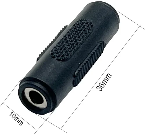 Miniatura 3 de Seadream Paquete de 2 adaptadores hembra de 0.138 in x 0.053 in a 0.138 in x 0.053 in hembra para cámaras CCTV, tira de luz LED y más