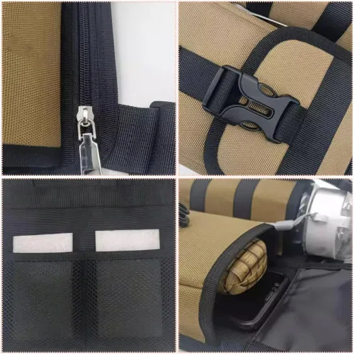 Miniatura 5 de Bolsas de hombro con soporte para botella de agua, bolsa cruzada para botella de agua, bolsa cruzada para deportes al aire libre, Azul, Bolsa