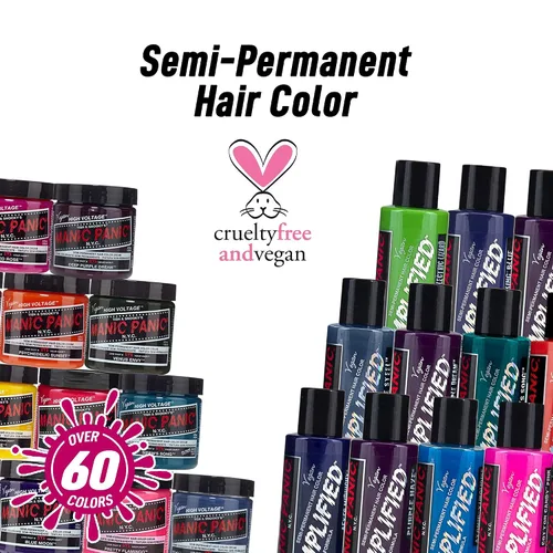 Miniatura 7 de MANIC PANIC Paquete de tinte para el cabello turquesa atómico con tinte para el cabello azul vudú