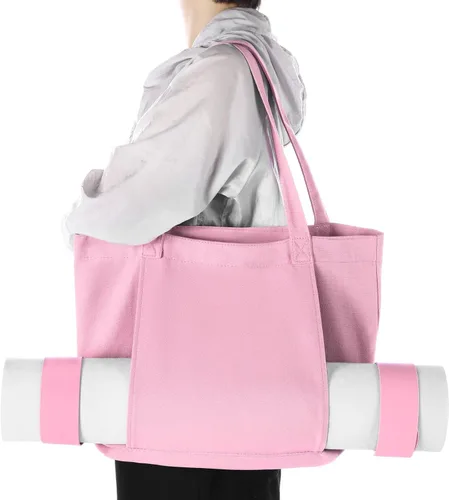 Miniatura 6 de Conjunto de bolsa de yoga Halloscume para mujeres que incluye bolsa tote para esterilla de yoga, banda de resistencia Booty, calcetines deportivos