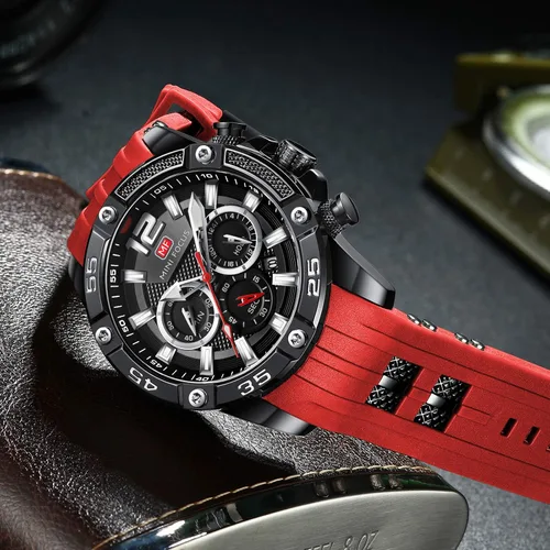 Miniatura 2 de Mini Focus Men Watches Unique Casual Wrist Watches (ChronographWaterproofLuminousCalendar24 Hours) Silicon Band Fashion Watches for Men
