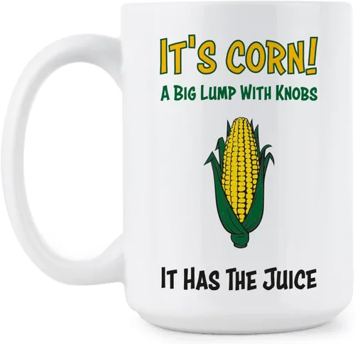 Miniatura 4 de We Got Good Taza de maíz con texto en inglés "It's Has the Juice A Big Lump" con pomos
