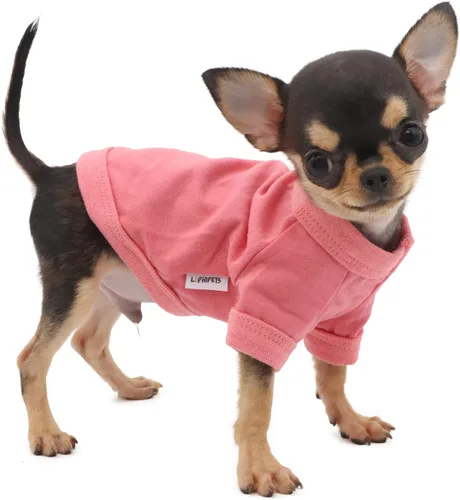 Miniatura 16 de LOPHIPETS Camiseta para Perro 100% Algodón para Perros Pequeños Teacup Chihuahua Yorkie Ropa para Cachorros-Azul/S