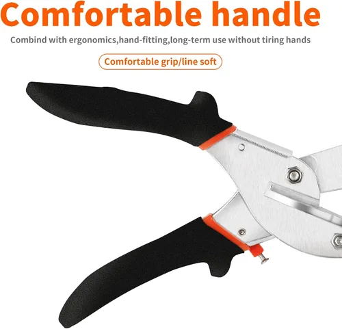 Miniatura 5 de GARTOL Tijeras de Inglete - Tijeras Multifuncionales de Canalización para Corte Angular de Molduras y Acabados, Ajustables de 45 a 135 Grados