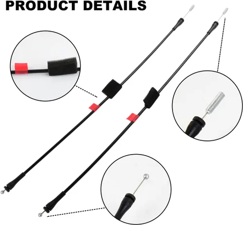 Miniatura 4 de Cables de pestillo inferior de la puerta lateral derecha trasera izquierda para 1997-2003 F150 2004 F150 Heritage 1997-1999 F250 Reemplaza#