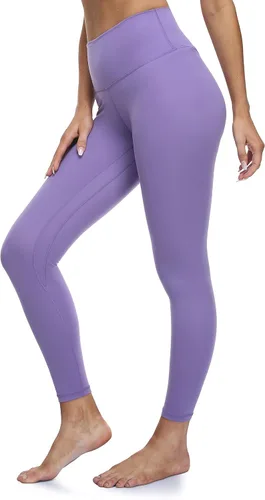 Miniatura 3 de YUNOGA - Leggings de yoga ultrasuaves de talle alto y sin costuras para mujer, con control de abdomen