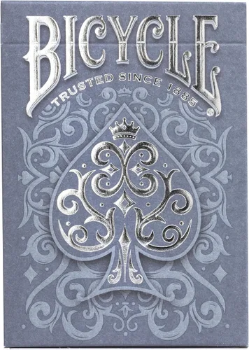 Bicycle Cinder - Juego de cartas premium, lámina de humo plateado, 1 baraja