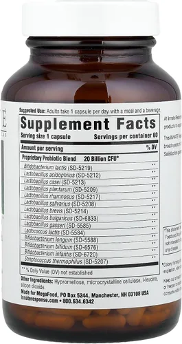 Miniatura 2 de Innate Response Formulas Flora 20-14 Ultra Strength - Suplemento probiótico con 20 mil millones de UFC - 14 cepas probióticas - Vegano y sin OMG