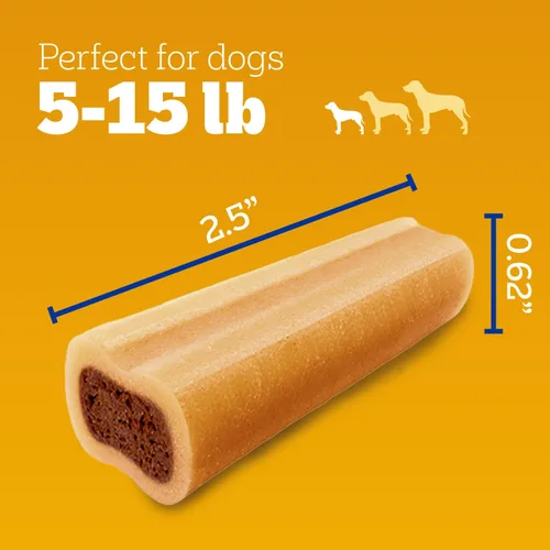 Miniatura 6 de Golosinas Pedigree Mini Jumbone para perros pequeños, sabor a carne vacuna, 35 golosinas (Paquete de 1)