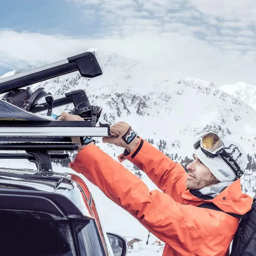 Miniatura 7 de Thule SnowPack Extender Esquí/Snowboard Rack (6pr/4 Tablas), Negro