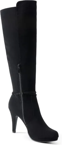 Miniatura 3 de DREAM PAIRS Botas de tacón alto hasta la rodilla para mujer