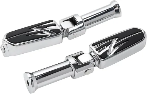 Miniatura 42 de TCT-MOTORPARTS Clavijas cromadas para estribera trasera para Harley Davidson Softail Fat Boy 18-25 Estriberas para pasajeros Estilo #20