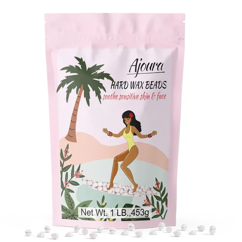 Miniatura 10 de Ajoura Frijoles de cera de rosa dura de 1 libra para depilación de cuerpo completo – Bikini, cara, cejas, espalda, pecho, piernas, axila, labio Rojo