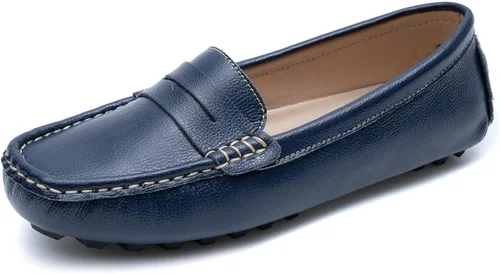 Miniatura 2 de Heydonic Mocasines para mujer, mocasines suaves, casuales, para caminar, conducir, oficina, penny planos, zapatos de barco para mujer, sin cordones