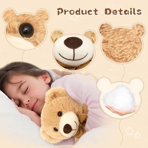 Miniatura 3 de Tezituor Paquete de 3 osos de peluche a granel de 14 pulgadas para niños, osos de peluche pequeños a granel para decoración de baby shower, Navidad