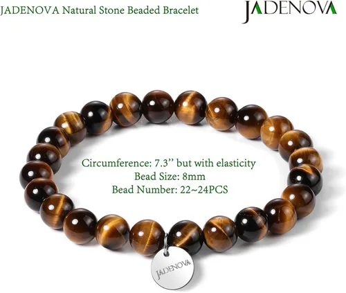 Miniatura 4 de JADENOVA - Brazalete de piedras de yoga para parejas