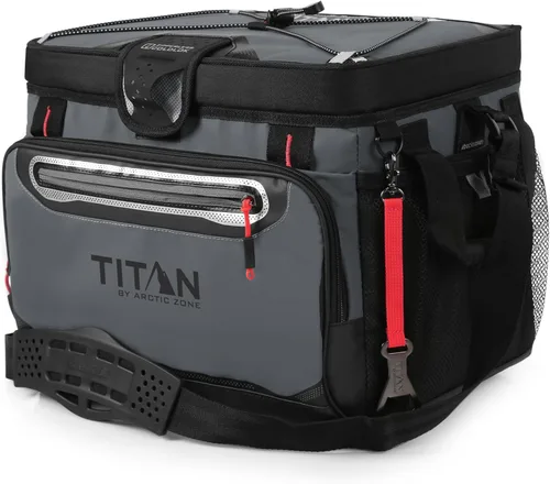 Miniatura 11 de Titan by Arctic Zone Deep Freeze Cooler - Enfriador de cuerpo duro sin cremallera, aislamiento de congelación profunda, forro de cuerpo duro y Gris