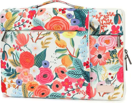 Miniatura 17 de Funda protectora de 360° para laptop con 2 bolsillos, asa y correa de equipaje para iPad de 12.9 pulgadas, MacBook Pro Air de 13 pulgadas y laptop