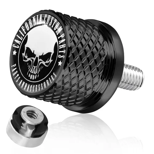 Miniatura 10 de GUAIMI Tornillo de perno de asiento de guardabarros moleteado inoxidable de 1/4 "-20 roscas compatible con Harley 1996-2026 Sportster Touring