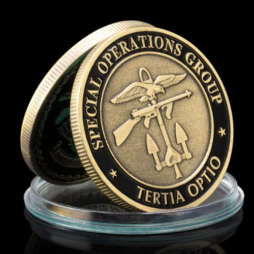Miniatura 7 de 1 unids CIA Special Operations Group Tertia Optio Challenge Moneda Premio Graduado Regalo Coleccionable Medalla Monedas