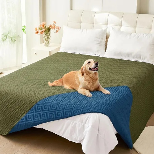 Miniatura 67 de hyha Manta impermeable para perro, manta suave para cama de perro, manta para mascotas, funda de sofá impermeable lavable para perros, fundas Gris