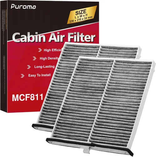 Miniatura 12 de Puroma Filtro de aire de cabina con carbón activado, compatible con Honda, CR-V, Civic, Accord, Odyssey, Pilot, Crosstour, Passport, Acura ILX, MDX