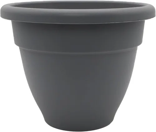 Miniatura 28 de The HC Companies, Caribbean - Maceta de plástico y ligera de 6 pulgadas para interiores y exteriores, maceta para hierbas y flores, color negro