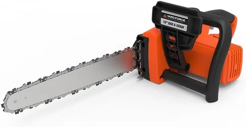 Miniatura 6 de Yard Force Motosierra eléctrica de 16 pulgadas YF1516CS con lubricación automática, tensión de barra de cadena sin herramientas, interruptor