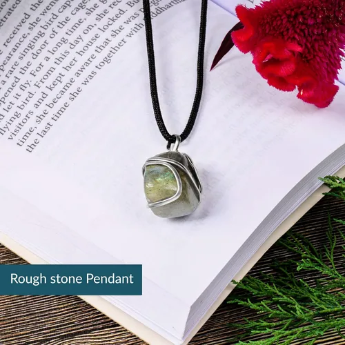 Miniatura 112 de PYOR Collar con colgante curativo de Reiki de cristal, gemas de buena suerte, prosperidad, riqueza, piedras preciosas naturales, collares de buena