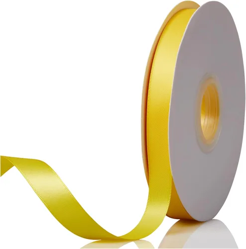 Miniatura 95 de Cinta de satén de doble cara verde manzana de 1-1/2 x 50 yardas, rollos de cinta de tela de alta densidad de color sólido, ideal para envolver