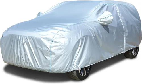 Miniatura 10 de TECOOM Funda de coche apta para Tesla Model 3, impermeable para todo tipo de clima, modelo 3 2017-2023 con forro polar, malla ventilada, apertura