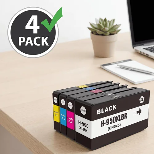 Miniatura 2 de Ink Cartridges Combo Pack, Compatible Replacement for HP 950/951XL, for OfficeJet Pro 8100, 8600, 8610, 8615, 8620, 8625, 8630, 8660 Printers