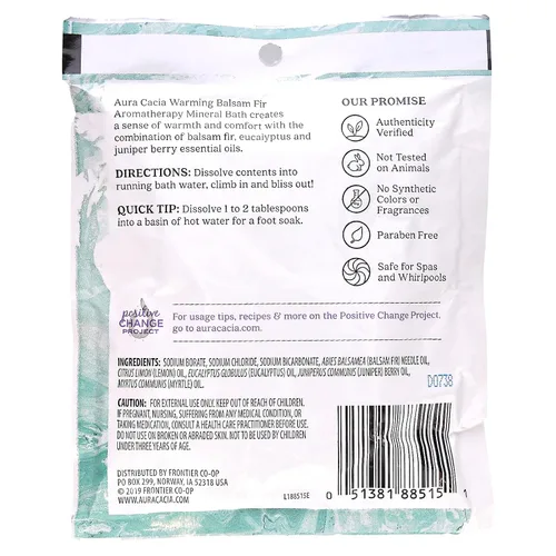 Miniatura 2 de Aura Cacia Baño mineral, abeto bálsamo calentador, 2.5 onzas