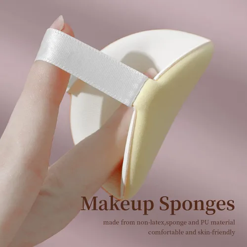 Miniatura 6 de MOHOPE 8 piezas de esponjas de maquillaje con almohadilla de aire para base con caja portátil Esponja de mezcla sin látex para líquido, crema