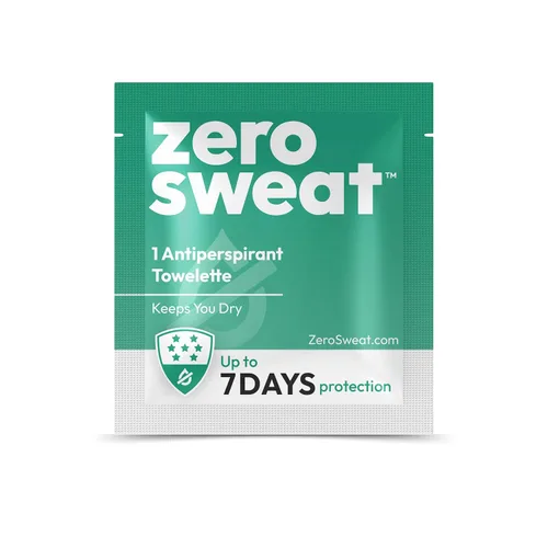 Miniatura 2 de ZeroSweat Desodorante de toallitas antitranspirantes Tratamiento de hiperhidrosis de fuerza clínica - Reduce el sudor de las axilas - 20 toallitas