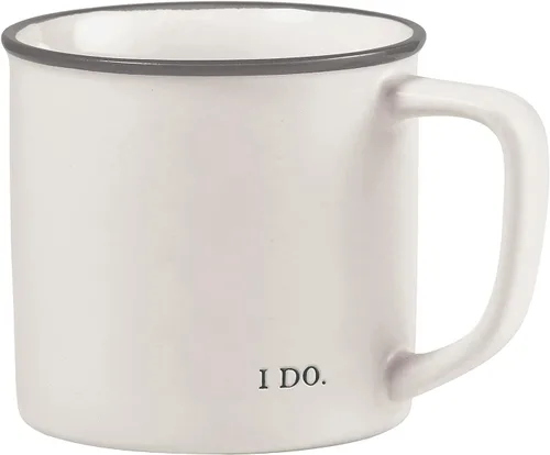 Miniatura 14 de Santa Barbara Design Studio Tazas de café en blanco y negro con diseños cara a cara, taza de gres, 16 onzas, Anti-Social