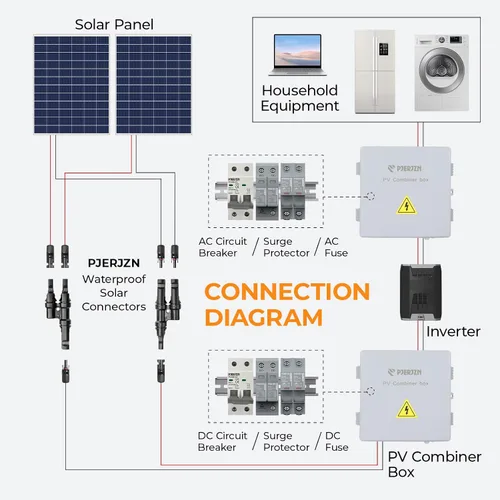 Miniatura 8 de Conector de panel solar de 2 a 1 2 vías, divisor de panel solar de 1000 V FMM+MFF rama en Y, conectores paralelos para conexión paralela entre 2 a 1
