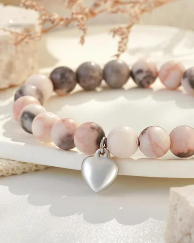 Miniatura 5 de HGDEER Regalo para mejor amiga para mujer, pulsera de piedra natural con tarjeta de mensaje para amiga, hermana, mejor amiga en el día de San