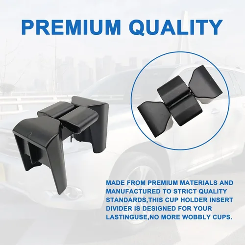 Miniatura 4 de Divisor de portavasos para consola central, inserto de portavasos se adapta a la mayoría de tamaños de taza, compatible con Toyota Highlander 2002