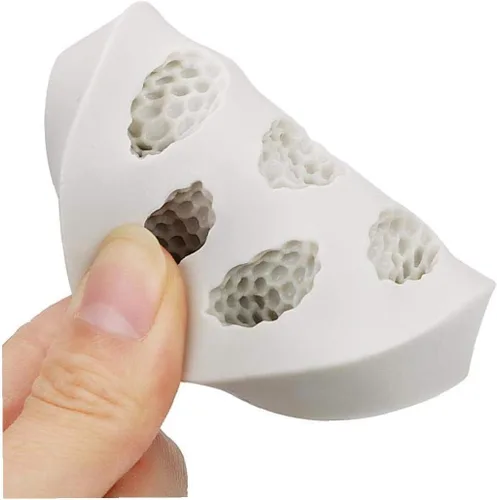 Miniatura 6 de Molde de silicona con forma de arándano y frambuesa, 3D, molde para hornear