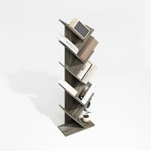 Miniatura 20 de FURINNO JAYA Torre de almacenamiento multimedia de 6 niveles, Espresso