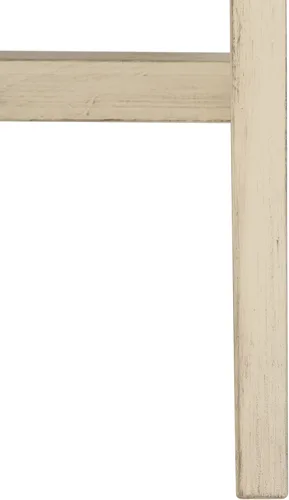 Miniatura 9 de SAFAVIEH Muebles - Escritorio Esther con 2 cajones, color blanco antiguo, madera maciza, diseño de herrajes dorados glamorosos, ideal para oficina