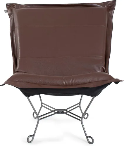 Miniatura 4 de Howard Elliott Collection Avanti Pecan - Silla de asiento oscilante con funda, silla multiusos de mariposa con marco de titanio, muebles de patio