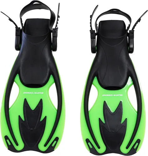 Miniatura 2 de Kids Swimming Snorkeling Fins – Adjustable Swim Flippers, Lightweight Open Heel Design for Pool & Beach – Perfect Kids Fins for Swimming &