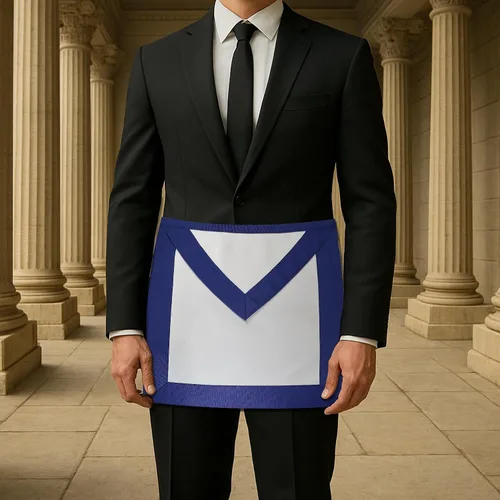 Miniatura 3 de Blue Lodge Basic Master Mason Delantal Masónico - [Azul y Blanco], Multicolorido